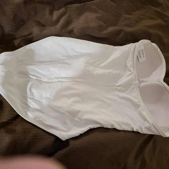 White one piece bathing suit - Picture 2 of 3